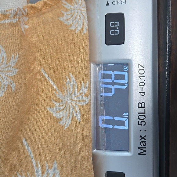 MARINE LAYER Sofie Smocked Tiered Mini Skirt Gold Palm Sz Large Boho Beach Vacay - Picture 12 of 12